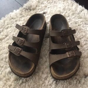 Triple Strap Brown Birkenstock